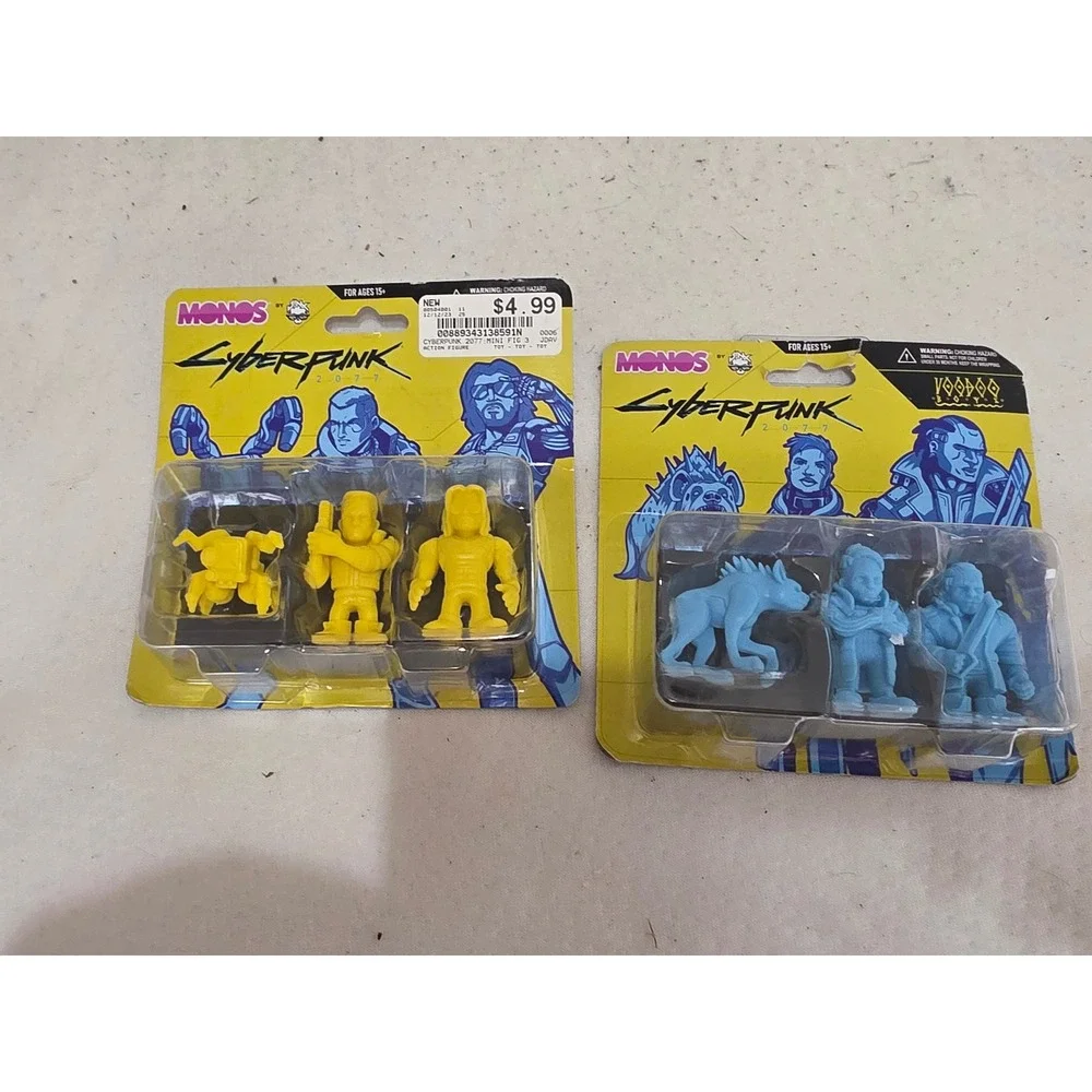 Cyberpunk 2077 Monos Mini Figures Jinx Voodoo Boys Animals 2 Pack Bundle NEW